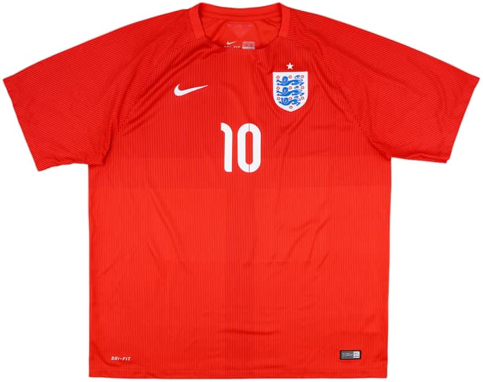 2014-15 England Away Shirt Rooney #10 - 10/10 - (XXL)