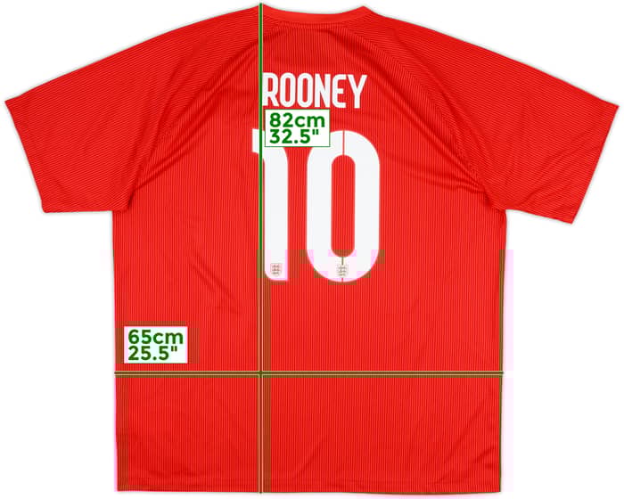 2014-15 England Away Shirt Rooney #10 - 10/10 - (XXL)