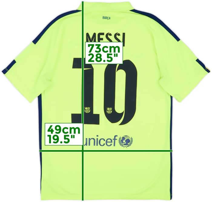 2014-15 Barcelona Third Shirt Messi #10 - 8/10 - (M)