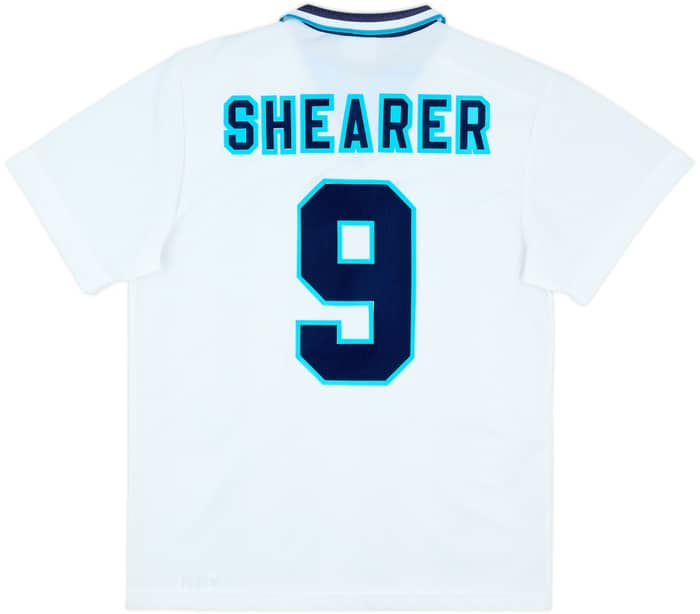 1995-97 England Home Shirt Shearer #9 - 8/10 - (L)
