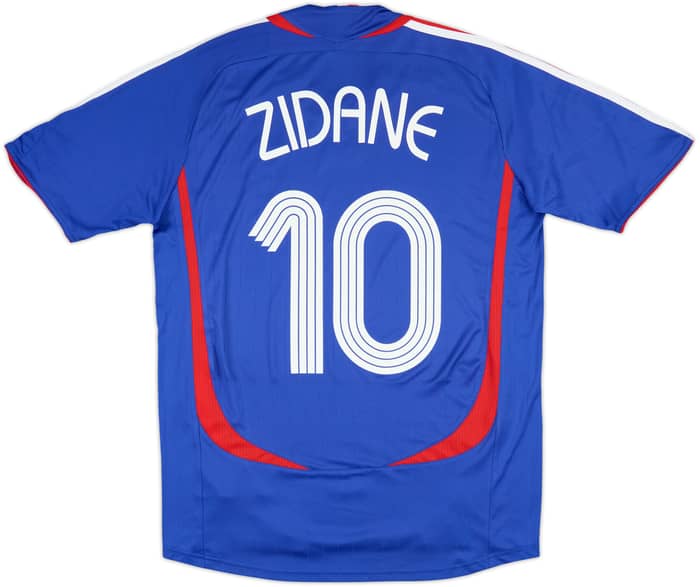 2006-07 France Home Shirt Zidane #10 - 8/10 - (M)
