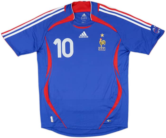 2006-07 France Home Shirt Zidane #10 - 8/10 - (M)