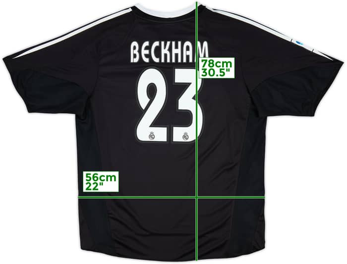 2004-05 Real Madrid Away Shirt Beckham #23 - 10/10 - (L)