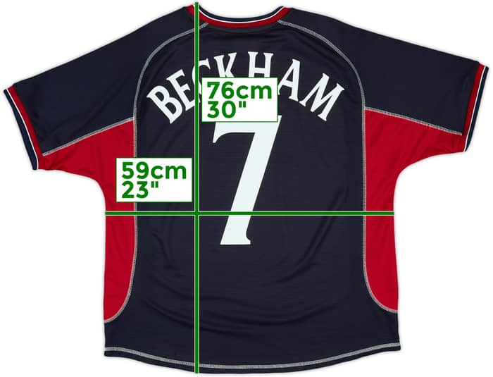 2000-01 Manchester United Third Shirt Beckham #7 - 9/10 - (L)