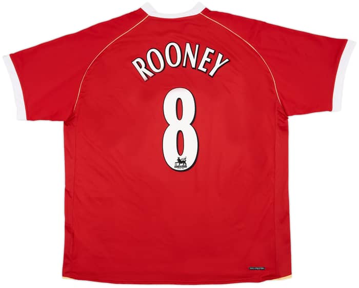 2006-07 Manchester United Home Shirt Rooney #8 - 8/10 - (3XL)