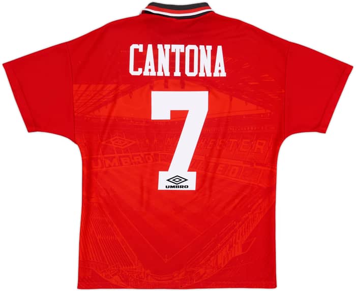 1994-96 Manchester United Home Shirt Cantona #7 - 6/10 - (M)