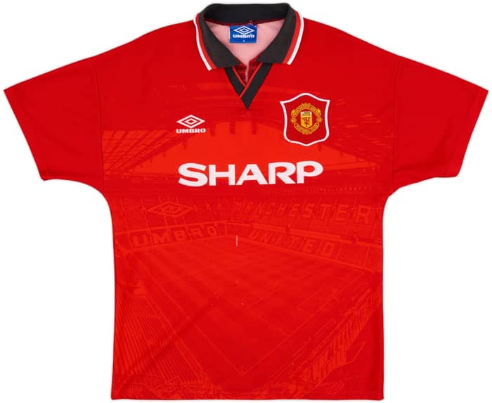 1994-96 Manchester United Home Shirt Cantona #7 - 6/10 - (M)