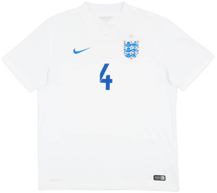 2014-15 England Home Shirt Gerrard #4 - 7/10 - (L)