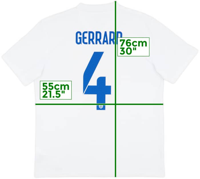 2014-15 England Home Shirt Gerrard #4 - 7/10 - (L)