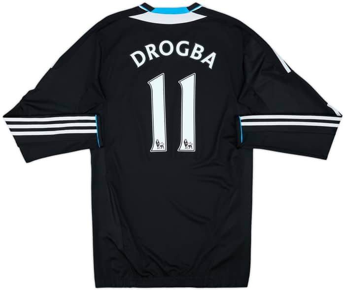 2011-12 Chelsea Player Issue TechFit Away L/S Shirt Drogba #11 - 8/10 - (XL)