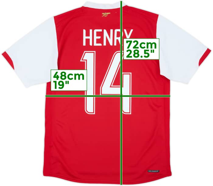 2006-08 Arsenal Home Shirt Henry #14 - 6/10 - (S)
