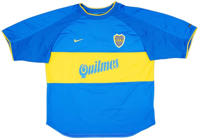 2000-01 Boca Juniors Home Shirt #10 - 8/10 - (L)