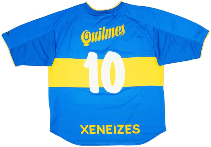 2000-01 Boca Juniors Home Shirt #10 - 8/10 - (L)