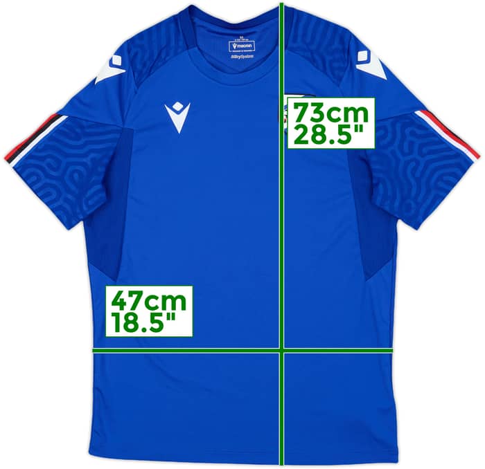 2020-21 Sampdoria Macron Training Shirt - 10/10 - (M)