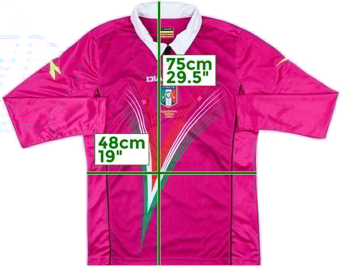 2011-12 Italy Diadora Referee L/S Shirt - 9/10 - (S)