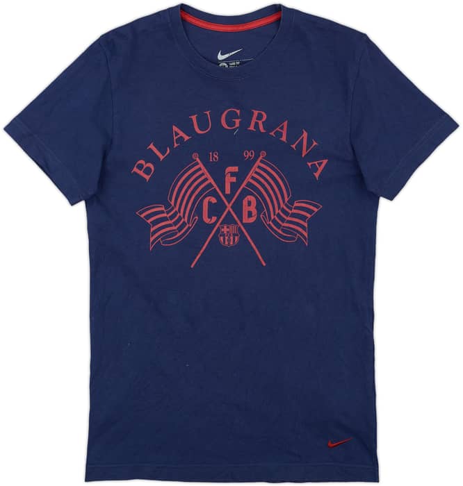 2012-13 Barcelona Nike Cotton Tee - 9/10 - (M)