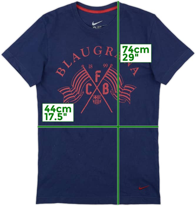 2012-13 Barcelona Nike Cotton Tee - 9/10 - (M)