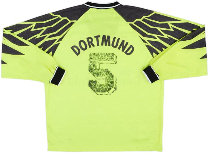 1994-95 Borussia Dortmund Home L/S Shirt #5 - 5/10 - (XL)