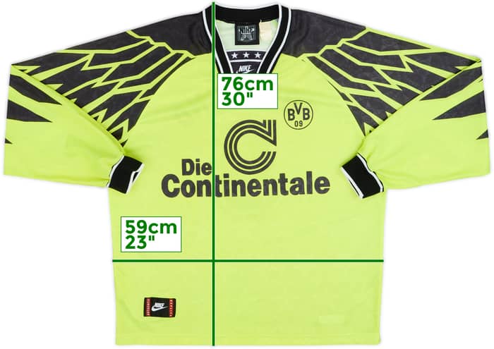 1994-95 Borussia Dortmund Home L/S Shirt #5 - 5/10 - (XL)
