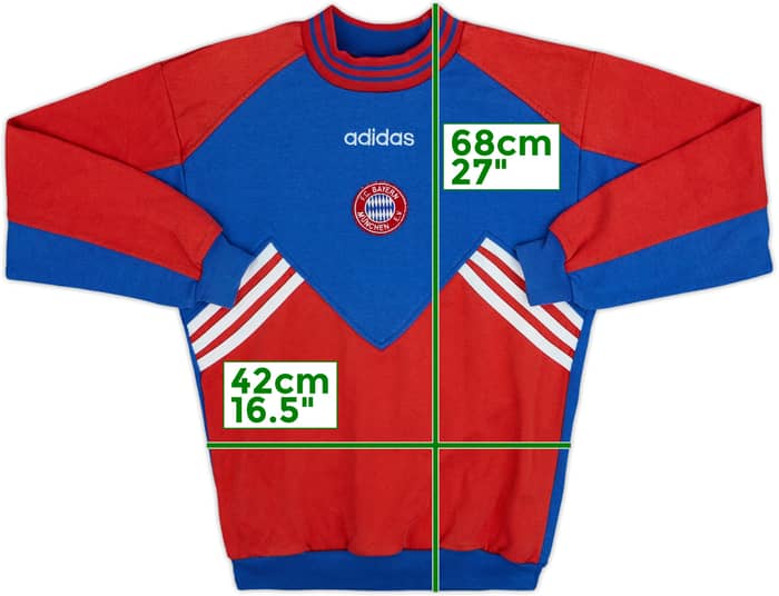 1993-95 Bayern Munich adidas Sweat Top - 8/10 - (S)