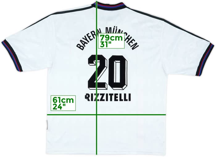 1996-98 Bayern Munich Away Shirt Rizzitelli #20 - 6/10 - (XL)