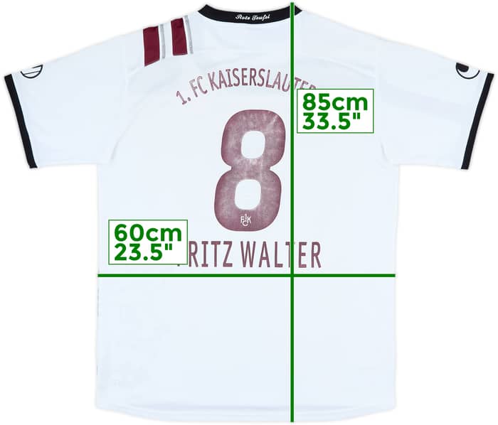 2011-12 Kaiserslautern Away Shirt Fritz Walter #8 - 6/10 - (XXL)