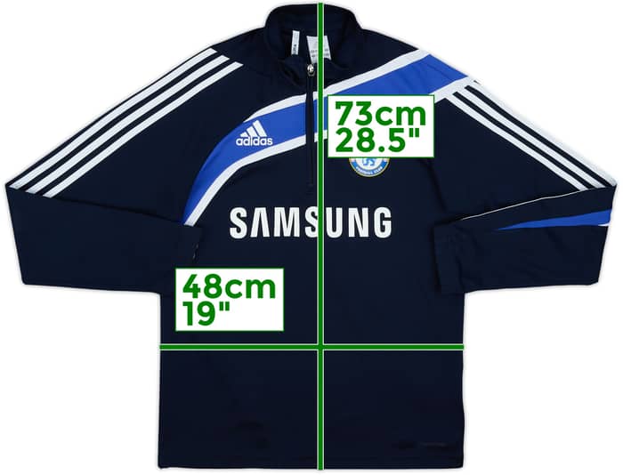 2009-10 Chelsea adidas 1/4 Zip Training Top - 7/10 - (M)