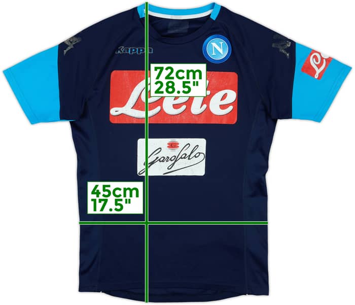 2017-18 Napoli Kappa Training Shirt - 4/10 - (S)