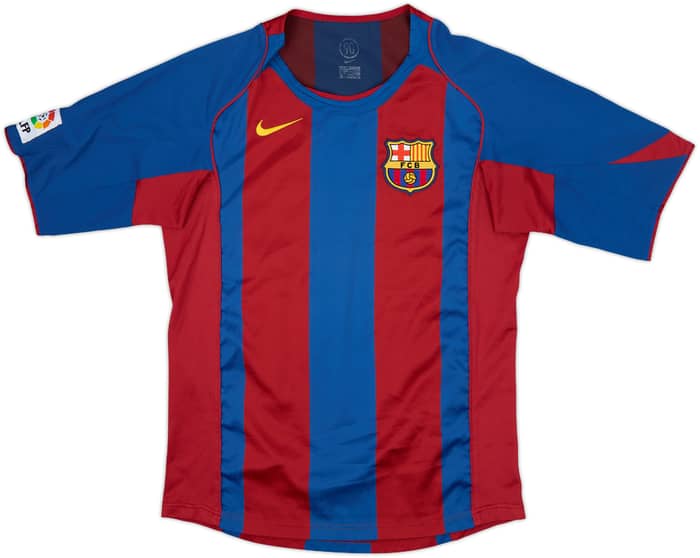 2004-05 Barcelona Home Shirt Deco #20 - 6/10 - (L)