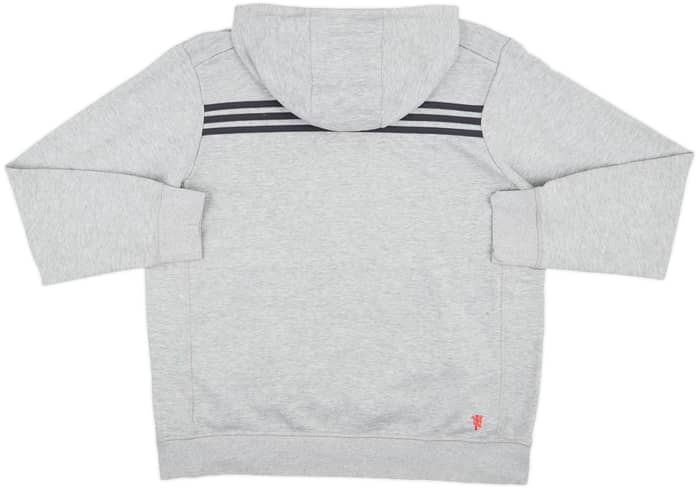 2015-16 Manchester United adidas Hooded Top - 8/10 - (XL)