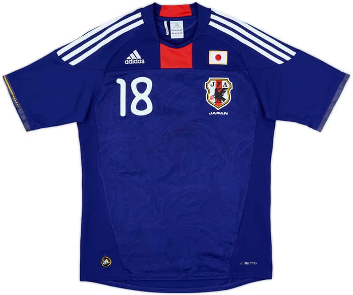 2010-12 Japan Signed Home Shirt Honda #18 - 6/10 - (L)