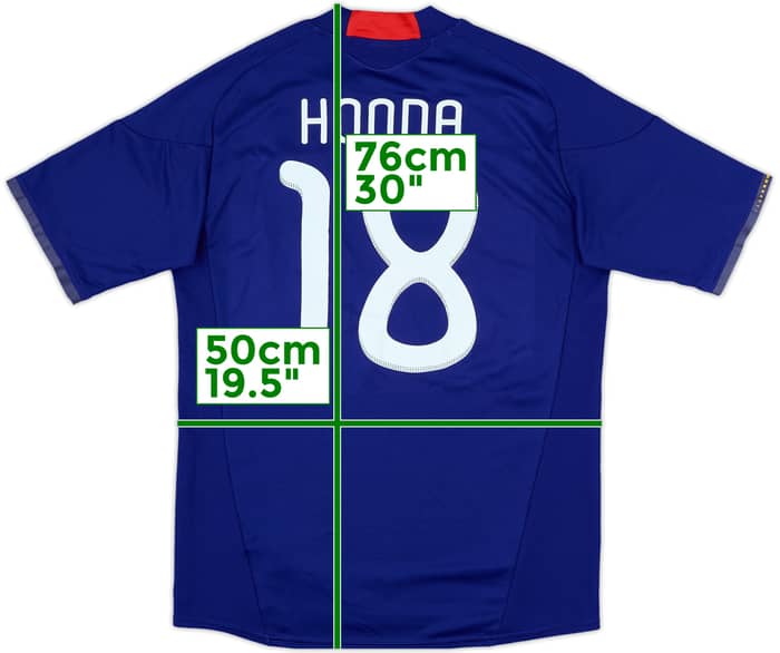 2010-12 Japan Signed Home Shirt Honda #18 - 6/10 - (L)