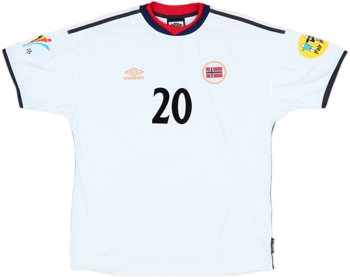 2000-02 Norway Away Shirt Solskjaer #20 - 5/10 - (L)