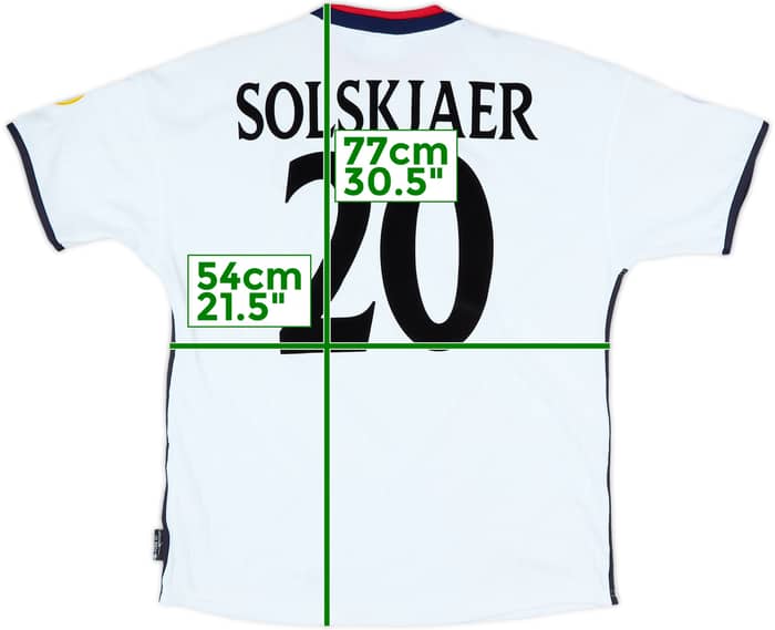 2000-02 Norway Away Shirt Solskjaer #20 - 5/10 - (L)