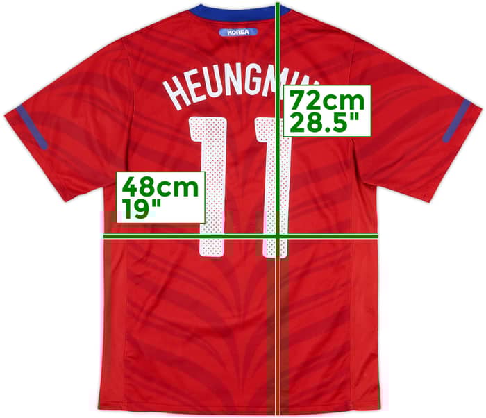 2010-12 South Korea Home Shirt Heungmin #11 - 6/10 - (S)