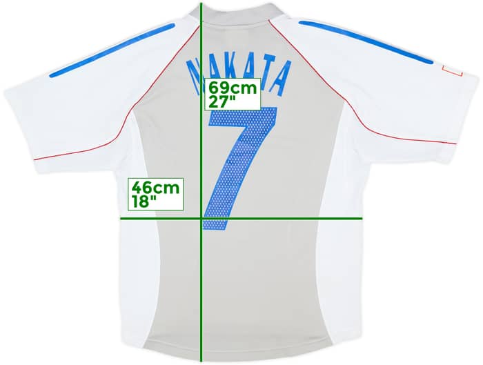 2002-04 Japan Away Shirt Nakata #7 - 8/10 - (S)