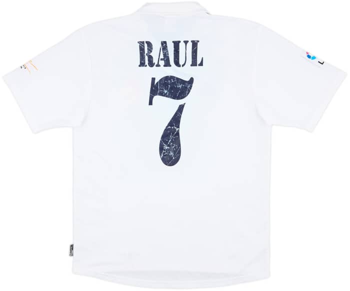 2001 Real Madrid Home Shirt Raul #7 - 5/10 - (M)