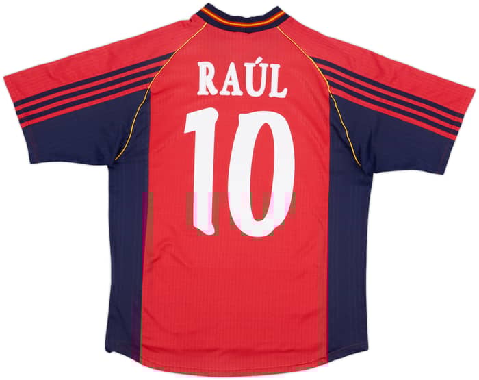 1998-99 Spain Home Shirt Raul #10 - 7/10 - (XL)