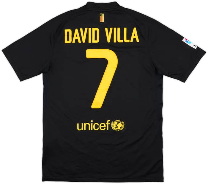 2011-12 Barcelona Away Shirt David Villa #7 - 9/10 - (M)