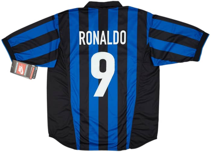 1998-99 Inter Milan Home Shirt Ronaldo #9 (XL)