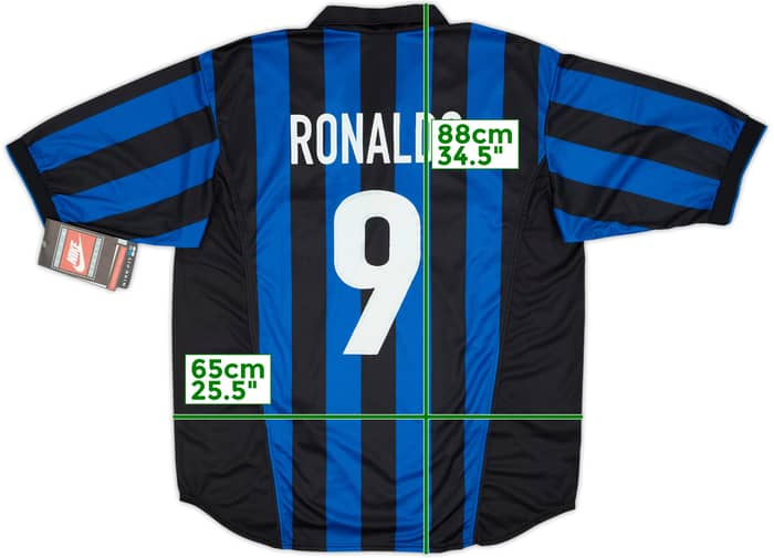 1998-99 Inter Milan Home Shirt Ronaldo #9 (XL)