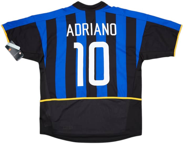 2002-03 Inter Milan Home Shirt Adriano #10 (XL)