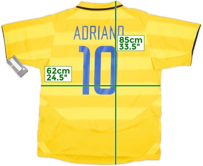 2003-04 Inter Milan Away Shirt Adriano #10 (XL)