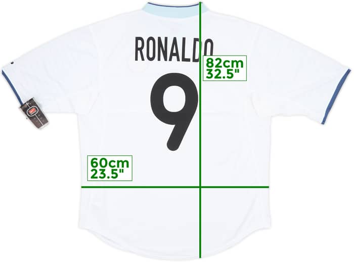 2000-01 Inter Milan Away Shirt Ronaldo #9 (XL)