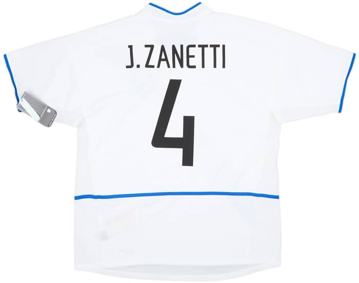 2002-03 Inter Milan Away Shirt Zanetti #4 (XL)