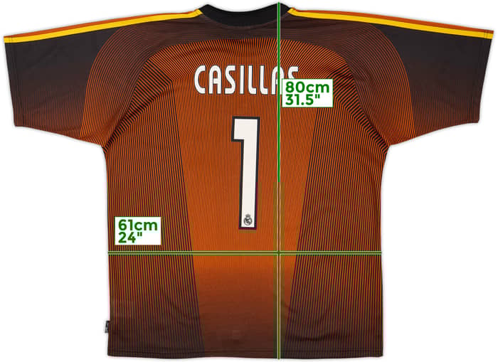 2003-04 Real Madrid GK Shirt Casillas #1 - 9/10 - (XXL)