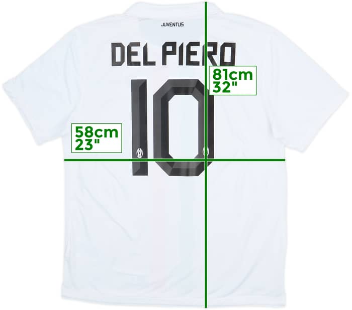 2010-12 Juventus Away Shirt Del Piero #10 - 6/10 - (XL)