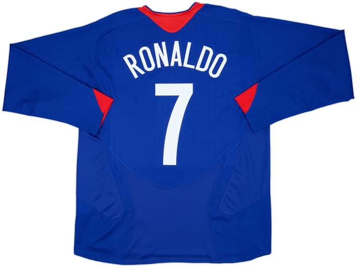 2005-06 Manchester United Away L/S Shirt Ronaldo #7 - 10/10 - (XL)