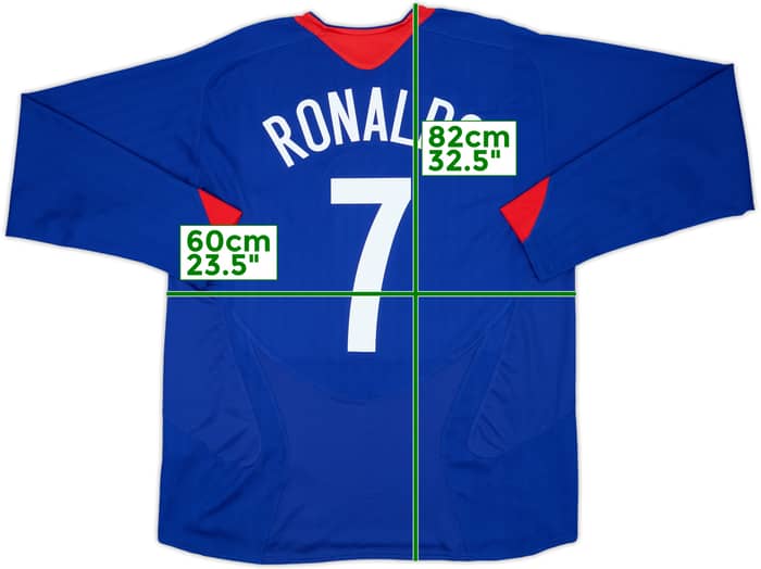 2005-06 Manchester United Away L/S Shirt Ronaldo #7 - 10/10 - (XL)
