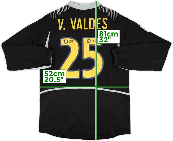 2002-03 Barcelona GK Shirt V.Valdes #25 - 6/10 - (M)